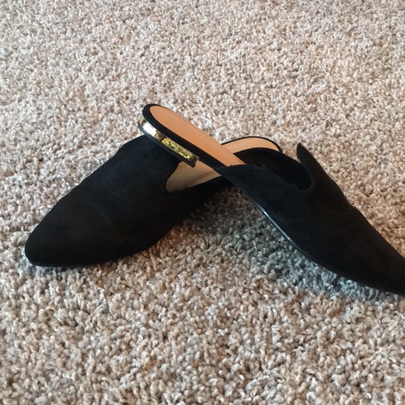 Size 6 black suede mules - Picture 2 of 2